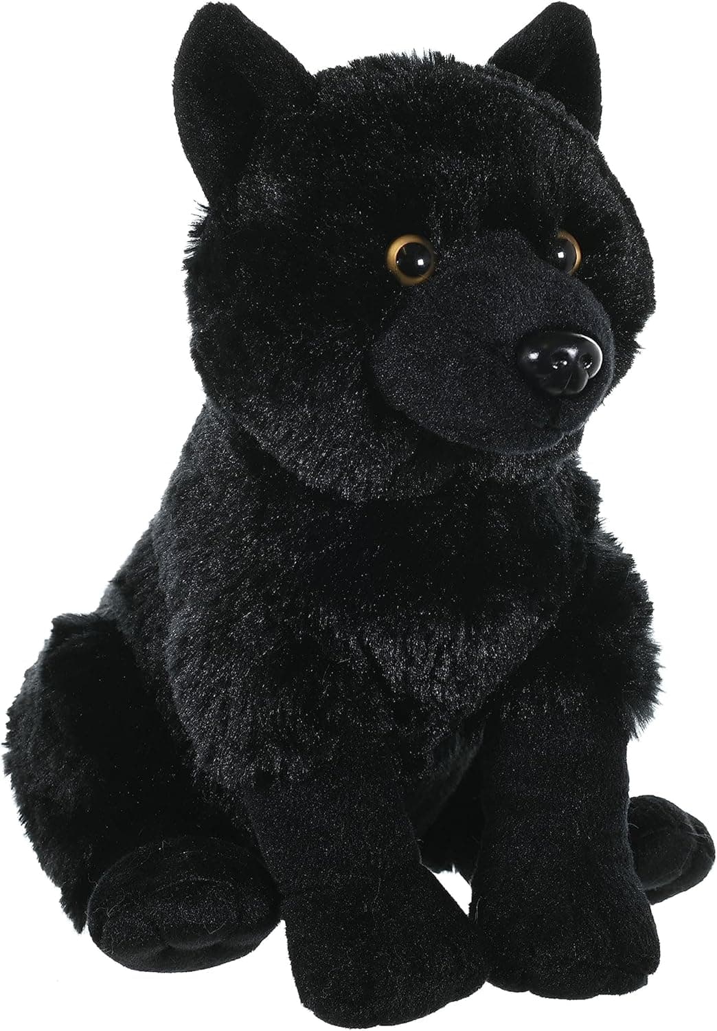 Black Wolf Pup Plush
