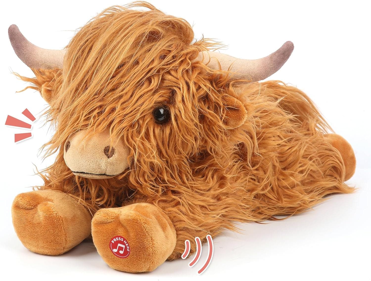 Brown Highland Cow Plush